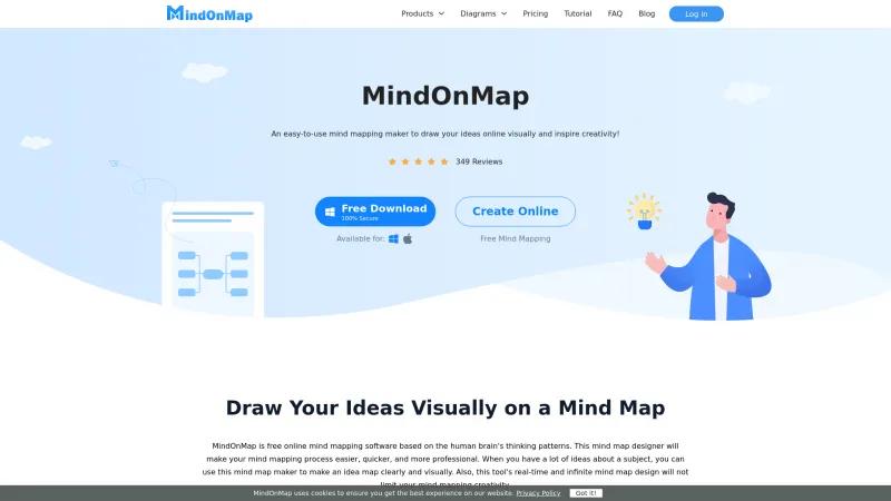 Homepage of MindOnMap