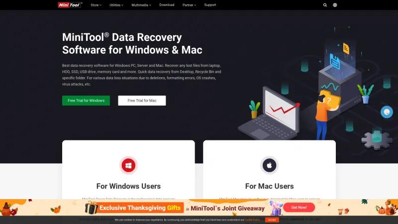 Homepage of MiniTool Power Data Recovery