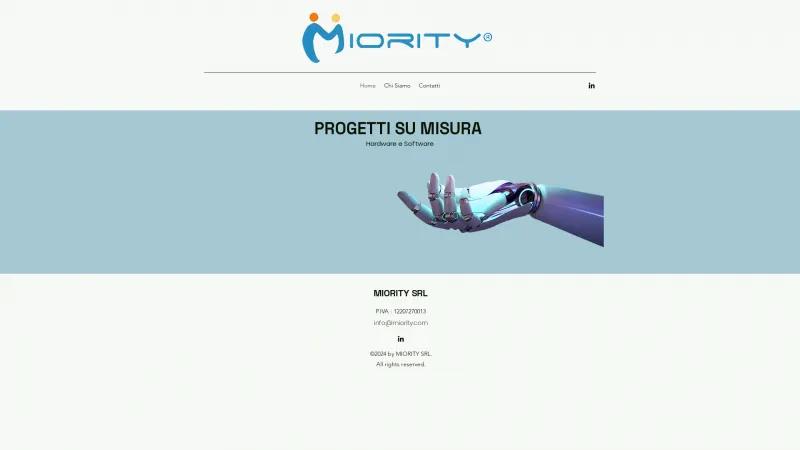 Homepage of Miority