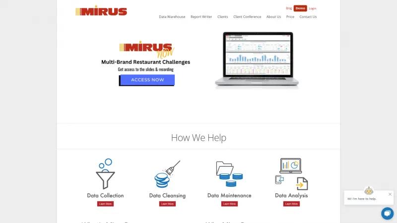 Homepage of Mirus