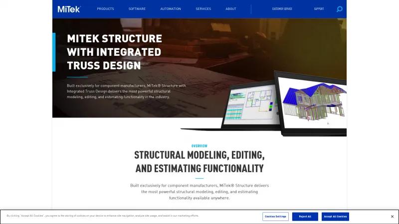 Homepage of MiTek Structure