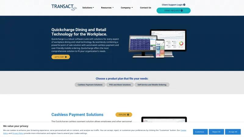 Homepage of Quickcharge