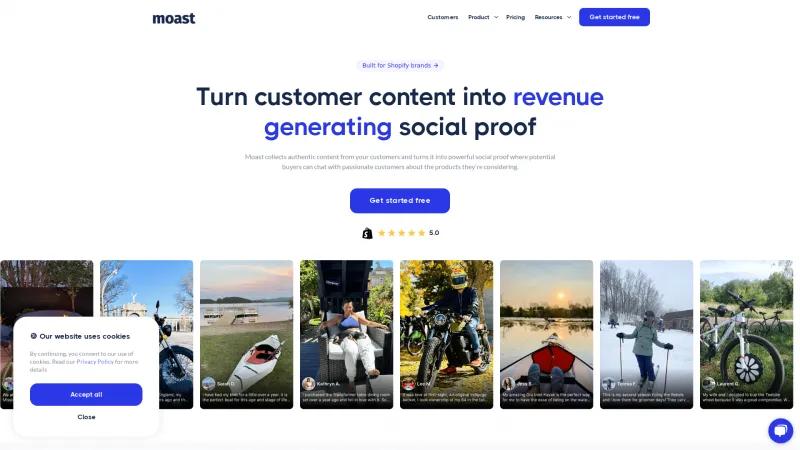 Homepage of Moast