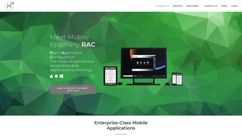 Homepage of Mobile Epiphany RAC