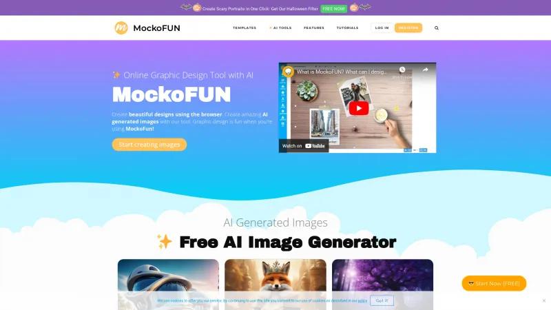 Homepage of MockoFUN