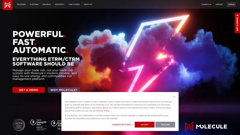 Homepage of Molecule