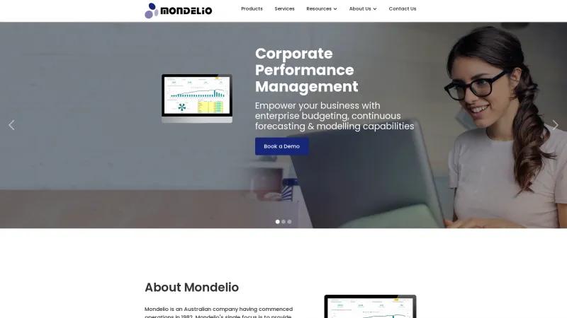 Homepage of Mondelio