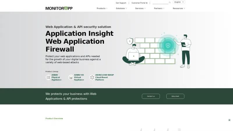 Homepage of MONITORAPP AIWAF