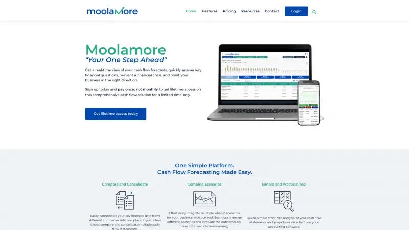 Homepage of Moolamore