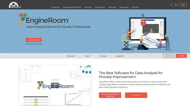 Homepage of EngineRoom