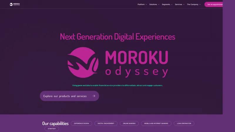 Homepage of MOROKU