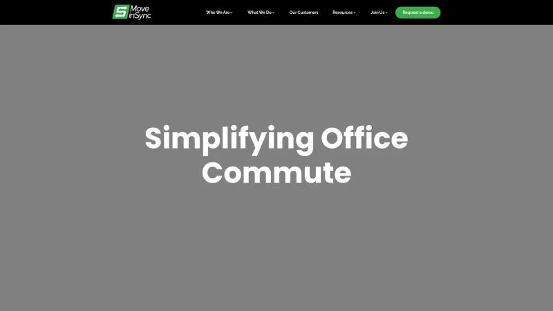 Homepage of MoveInSync