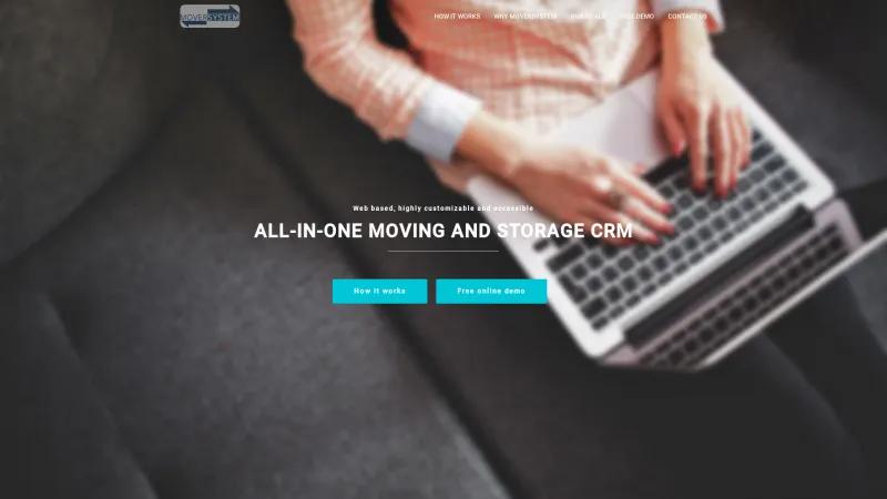 Homepage of Mover System