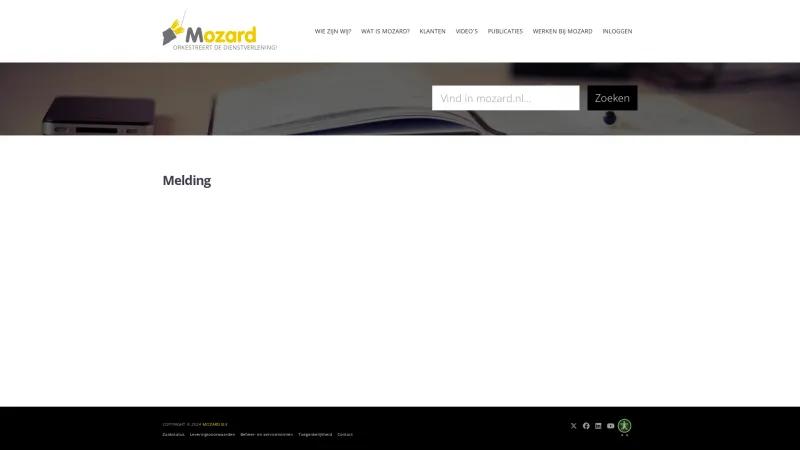 Homepage of Mozard