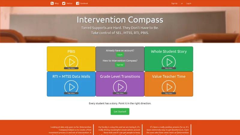 Homepage of Mr. Elmer Intervention Compass