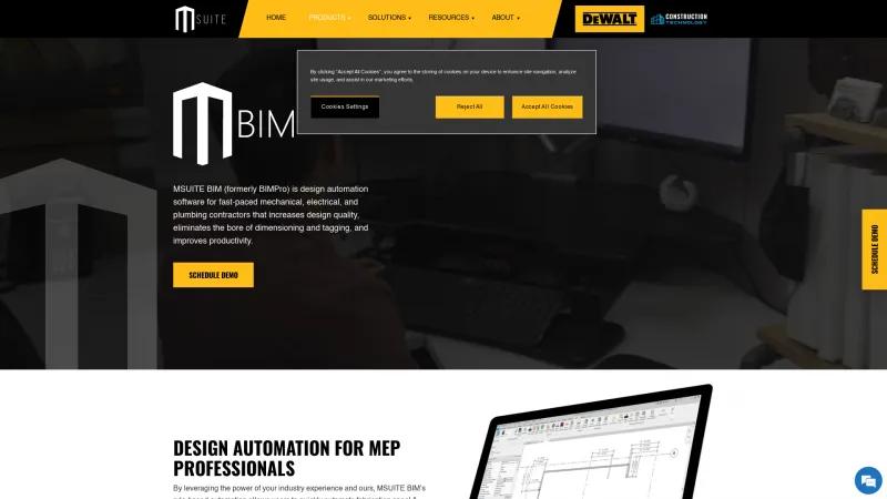 Homepage of BIMPro