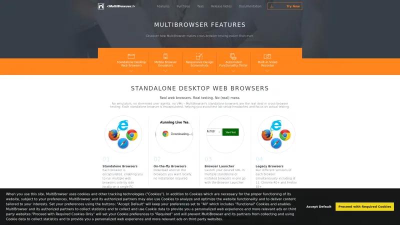 Homepage of MultiBrowser