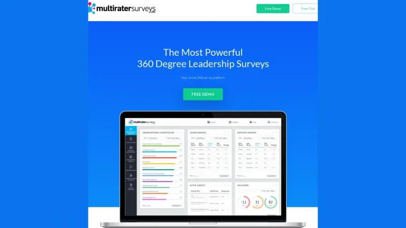 Homepage of MultiRater Surveys