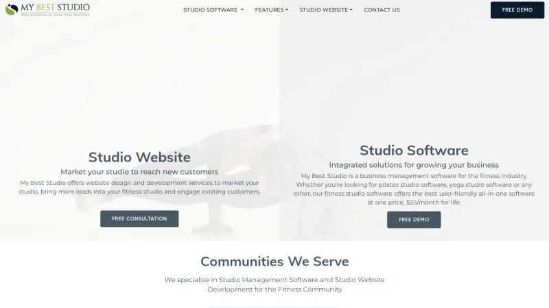 Homepage of My Best Studio Software