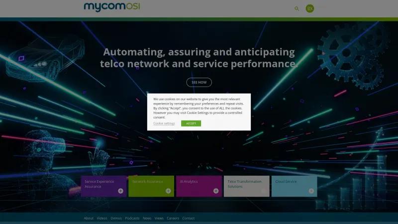 Homepage of MYCOM OSI