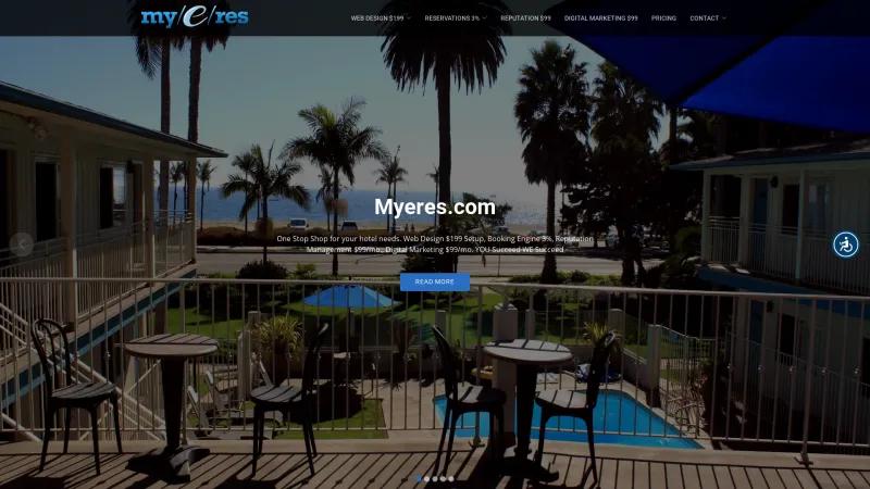 Homepage of Myeres Online Reservations