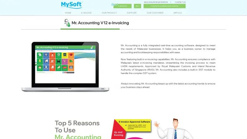 Homepage of Mr. Accounting