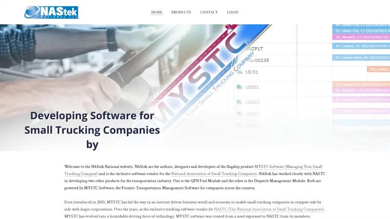 Homepage of MYSTC