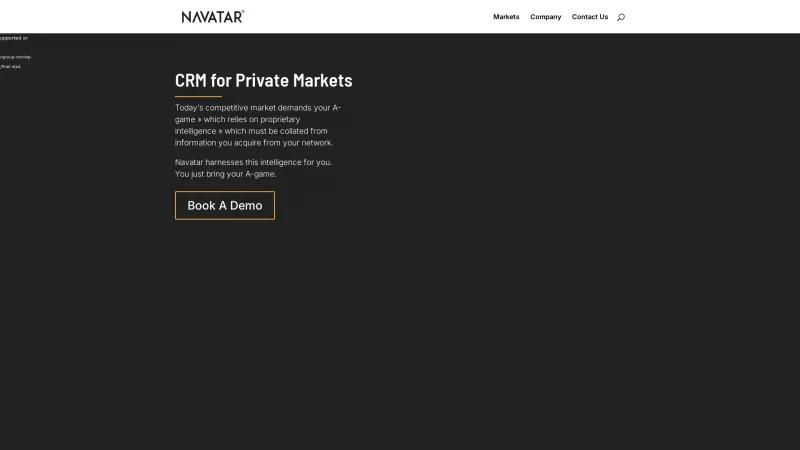 Homepage of Navatar