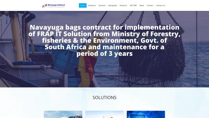 Homepage of Navayuga Hospital Information Management System