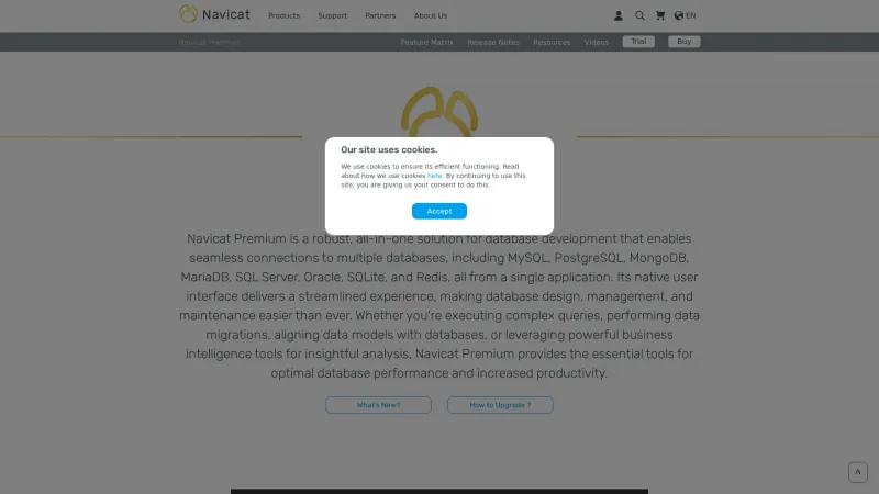 Homepage of Navicat Premium