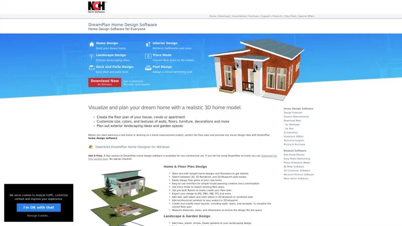 Homepage of DreamPlan Home Design