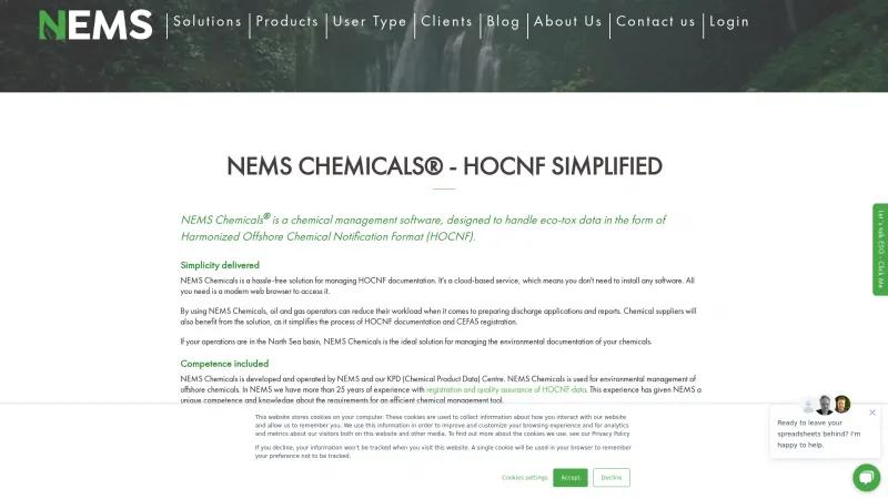 Homepage of NEMS Chemical