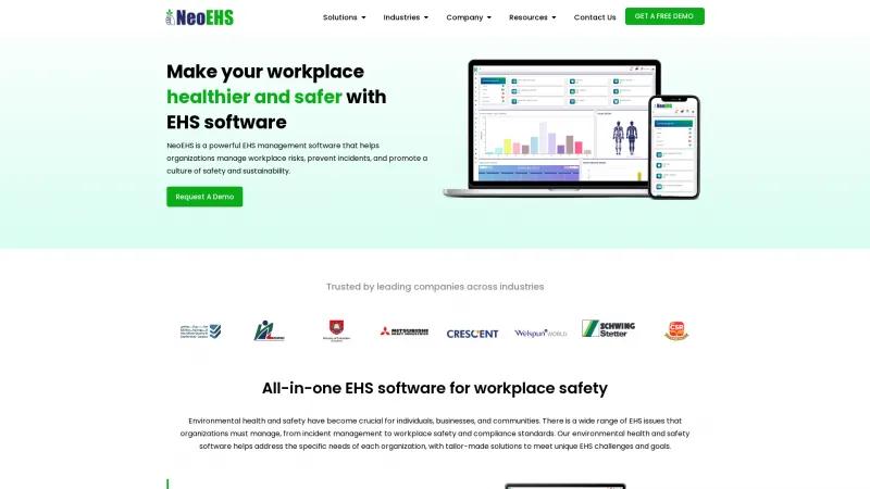 Homepage of NeoEHS