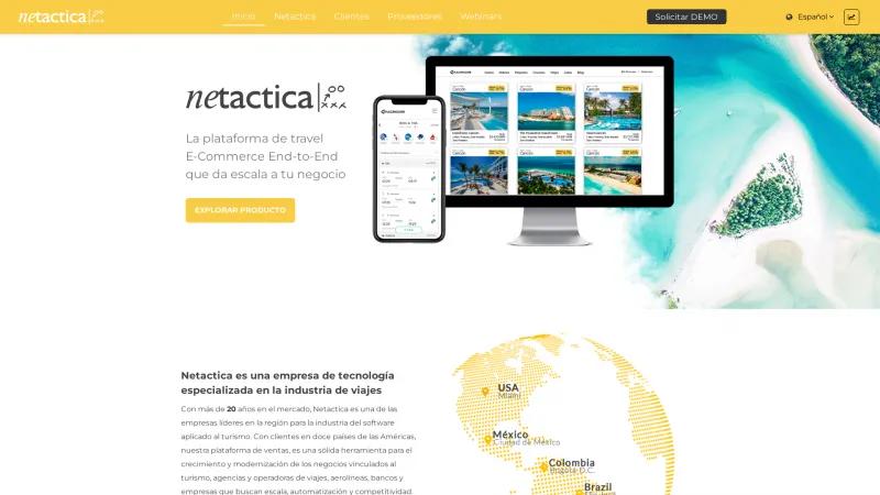 Homepage of Netactica