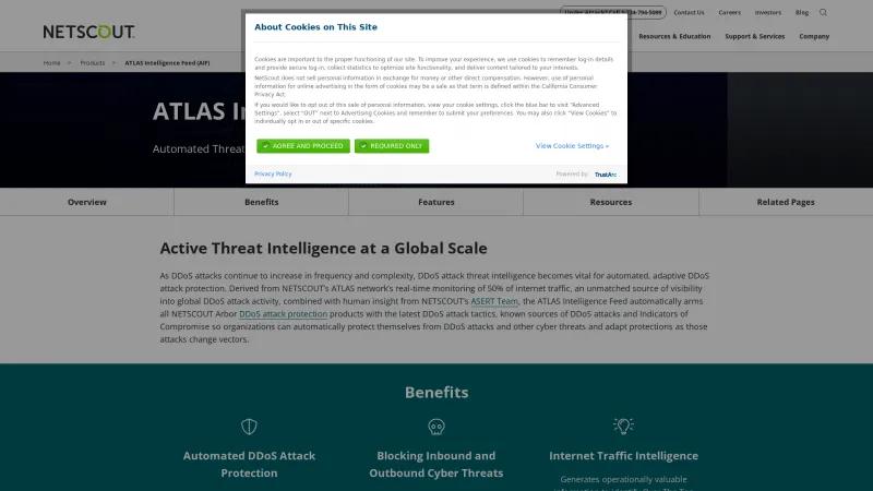 Homepage of ATLAS Intelligence Feed (AIF)