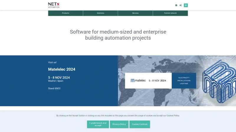 Homepage of NETx BMS Platform