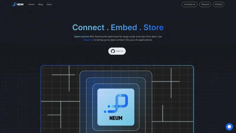 Homepage of Neum AI