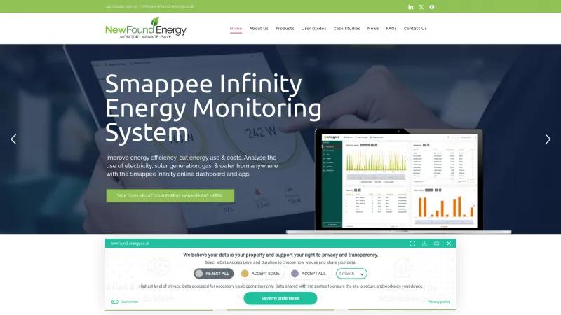 Homepage of AtlasEVO Energy Monitoring System