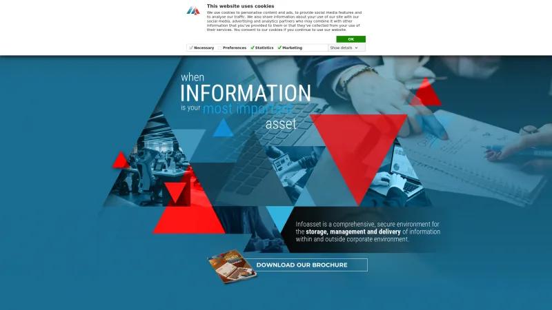 Homepage of Infoasset