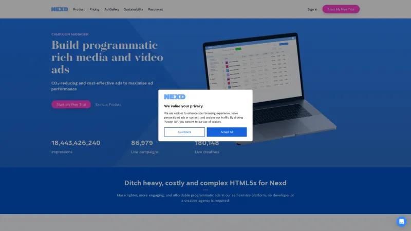 Homepage of NEXD