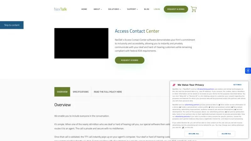 Homepage of NexTalk