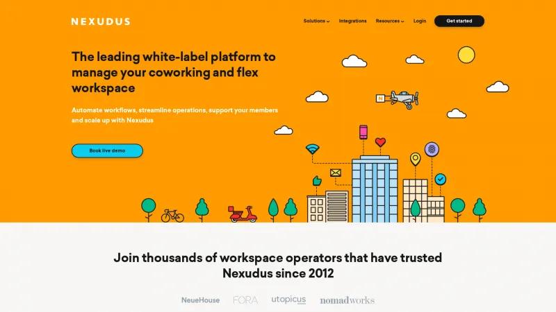 Homepage of Nexudus