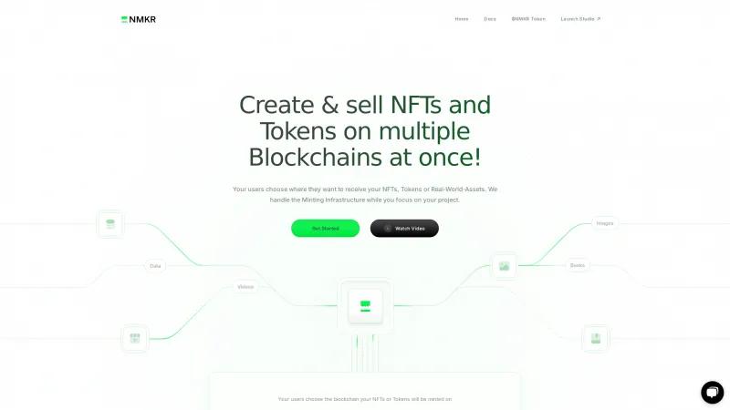 Homepage of NFT-MAKER.IO PRO