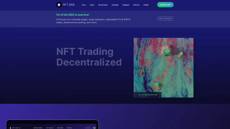 Homepage of NFT Protocol