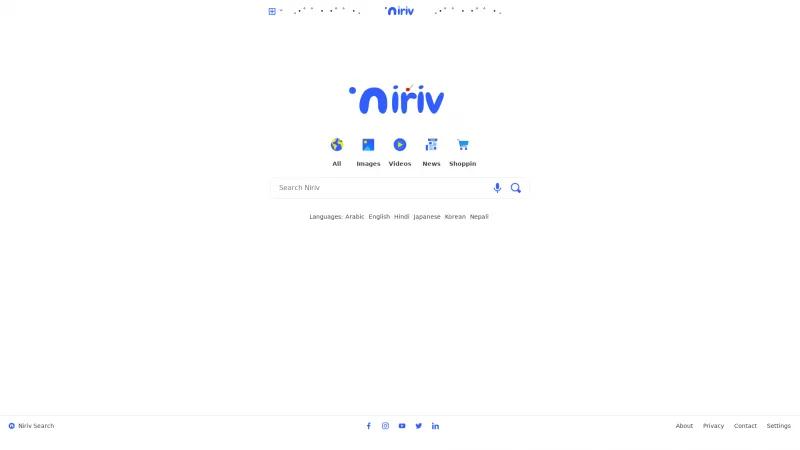 Homepage of Niriv