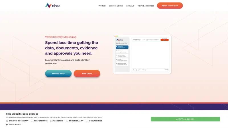 Homepage of Nivo