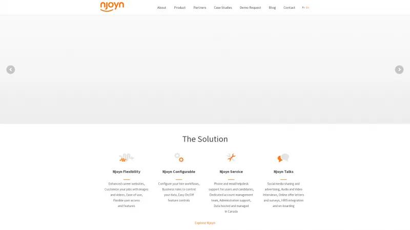 Homepage of Njoyn