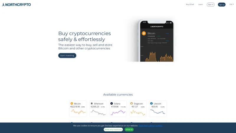 Homepage of Northcrypto