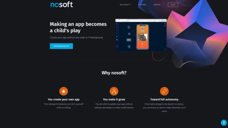 Homepage of Nosoft