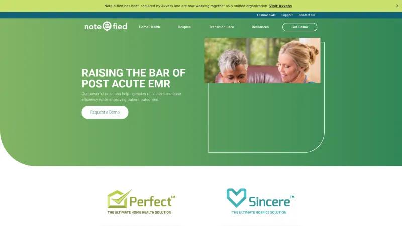 Homepage of Perfect